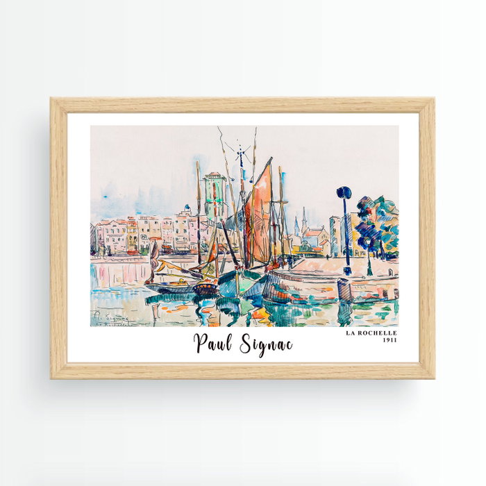 Wallity Cuadro Decorativo La Rochelle de Paul Signac 35 x 45 cm Wallity Cuadro Decorativo La Rochelle de Paul Signac 35 x 45 cm